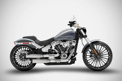 Harley-Davidson Fat Boy / Breakout (17-24) Overlapped slip-ons, poleret – Zard – produktbillede 3