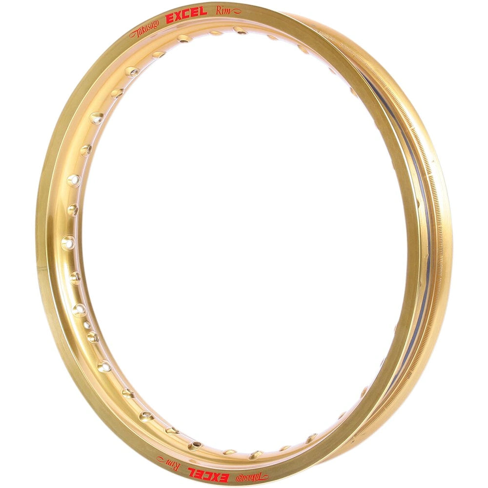 Excel Takasago MX/Enduro fælg 19x2.15, bag, 36H til Kawasaki/Suzuki 1989–2022 – guld – Excel hjuldel til MX, Enduro eller Supermoto