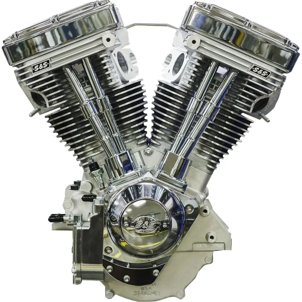 Harley-Davidson Evolution (84-99) V124 Long Block Engine, krom / natural – S&S Cycle