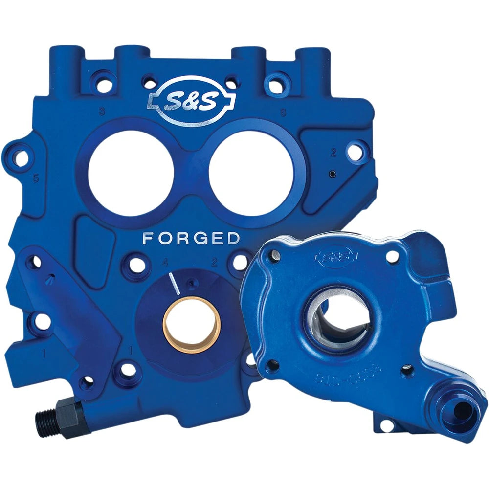 Harley-Davidson modeller (99-06) TC3 Oil Pump and Cam Support Plate Kit, Blue – S&S Cycle