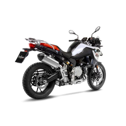 BMW F750GS (18-23) m.fl. LeoVince LV-14 slip-on – titanium – ekstra produktvisning af lyddæmper, finish og detaljer 9