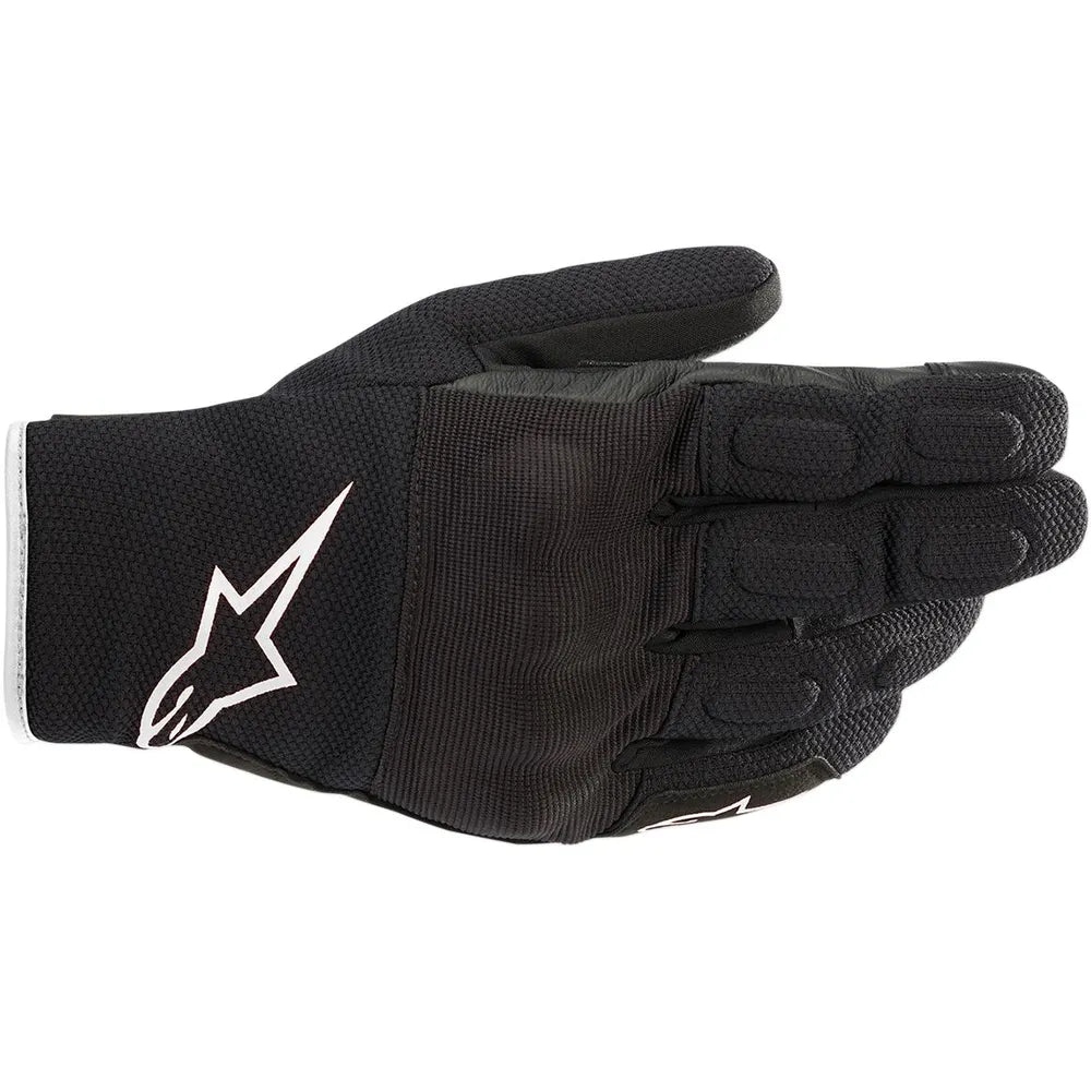 MC handsker S-MAX Drystar®, herre – Sort/Hvid, str. S fra Alpinestars – primært produktbillede