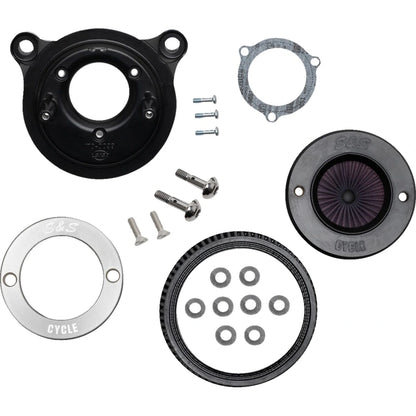 Harley-Davidson modeller (08-17) Air Stinger Stealth Air Cleaner Kit, Air Stinger / Stealth, Ring, sort / krom – S&S Cycle – yderligere produktvisning 6