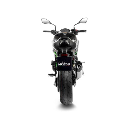 Kawasaki Z900 (22-24) m.fl. LeoVince LV-14 R slip-on – rustfri – titanium-look – ekstra produktvisning af lyddæmper, finish og detaljer 3