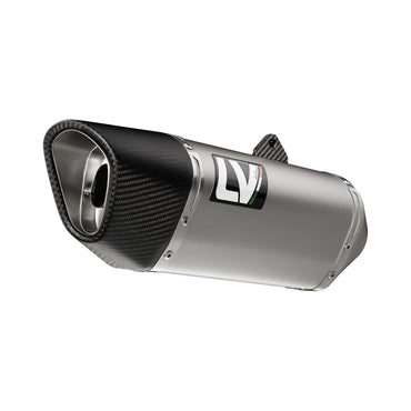 Kawasaki Z900 (22-26) m.fl. LeoVince LV-14 R slip-on – rustfri – godkendt – titanium-look – ekstra produktvisning af lyddæmper, finish og detaljer 2