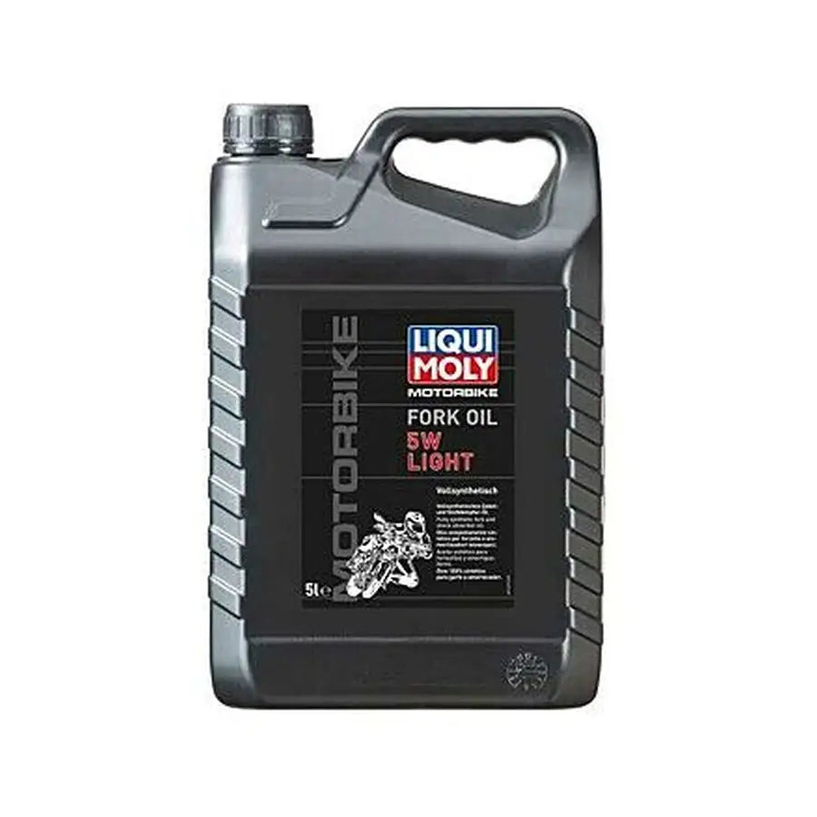 Forgaffelolie, 5W – LIQUI MOLY Motorbike Fork Oil Light – Fuldsyntetisk – 5 L