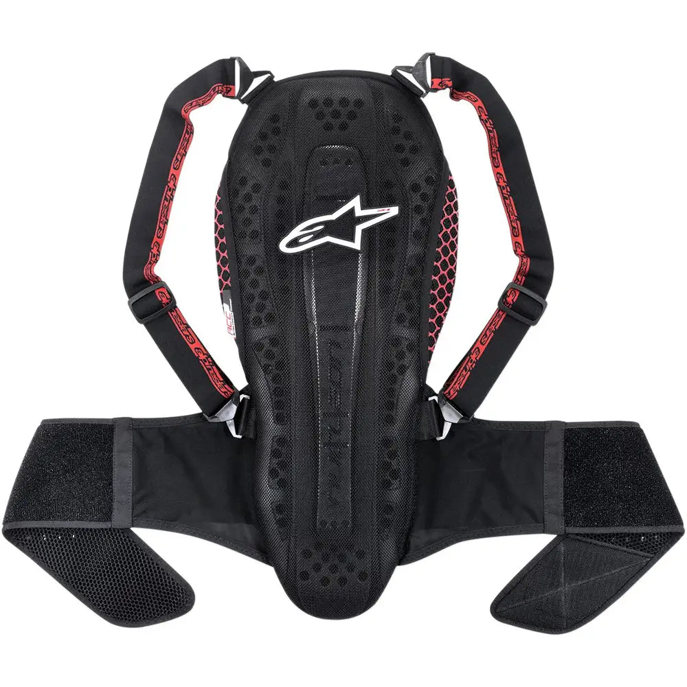 Rygbeskytter Nucleon KR-2 – str. S, Sort/Rød/Smoke fra Alpinestars