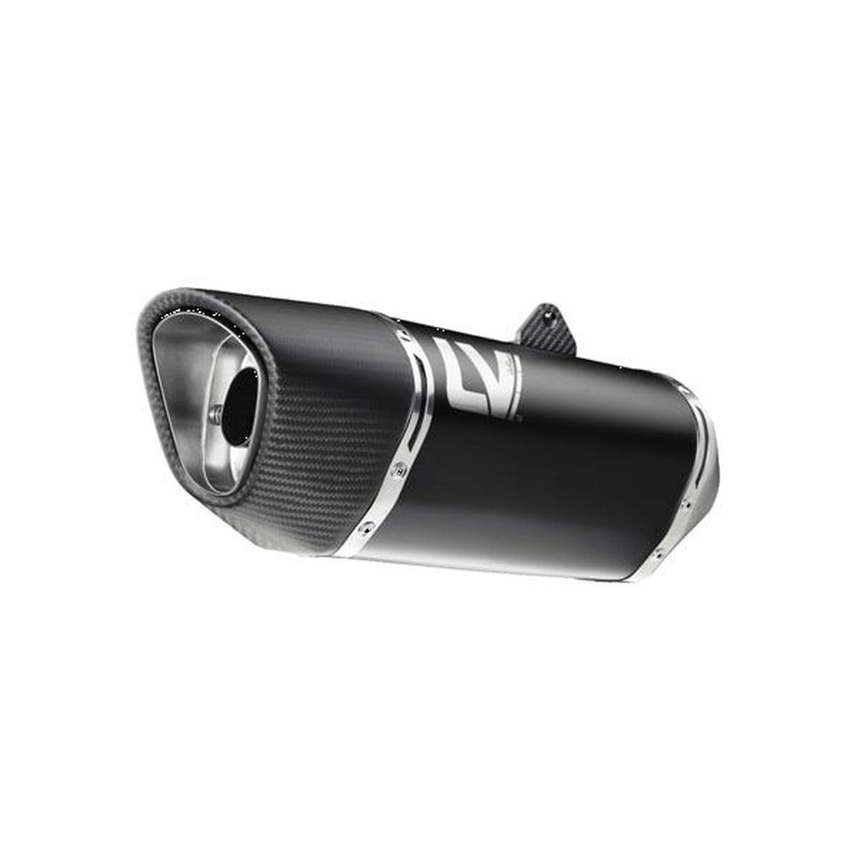 Yamaha MT-07 (20-26) LeoVince LV-14 R slip-on – rustfri – godkendt – mat sort – ekstra produktvisning af lyddæmper, finish og detaljer 2