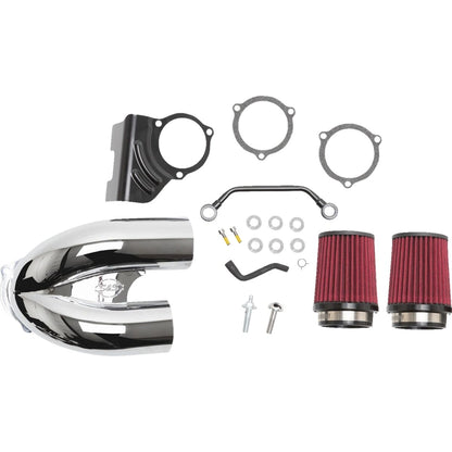 Harley-Davidson Touring / Softail (08-16) Tuned Induction Air Cleaner Kit, Round, krom – S&S Cycle
