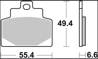 Ekstra produktbillede af Piaggio MP3 300 HPE Sport 24 bremseklodser – Brembo XS 07108XS