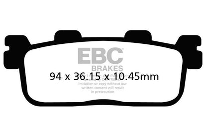 EBC SFA607 organiske scooter-bremseklodser bag
