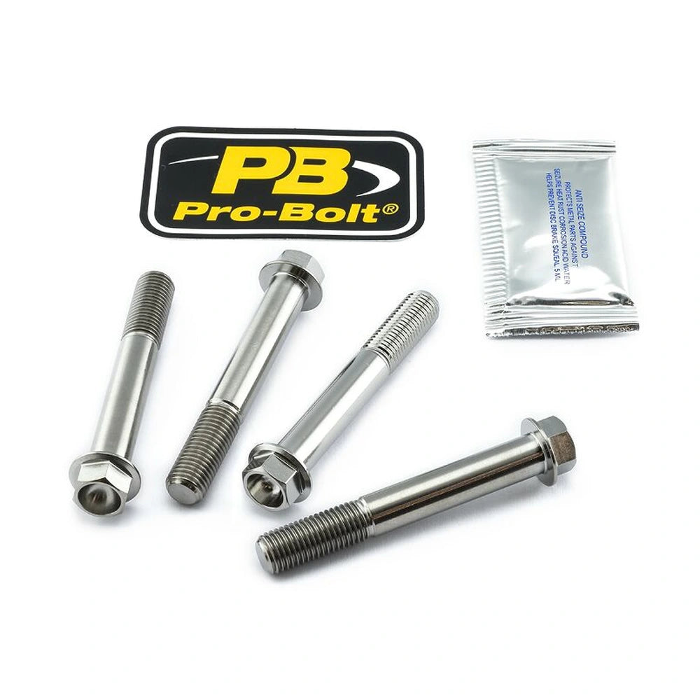 Bremsekaliberboltsæt foran, 4 stk. – Grade 5 titanium, TIFBMON190 – Pro-Bolt