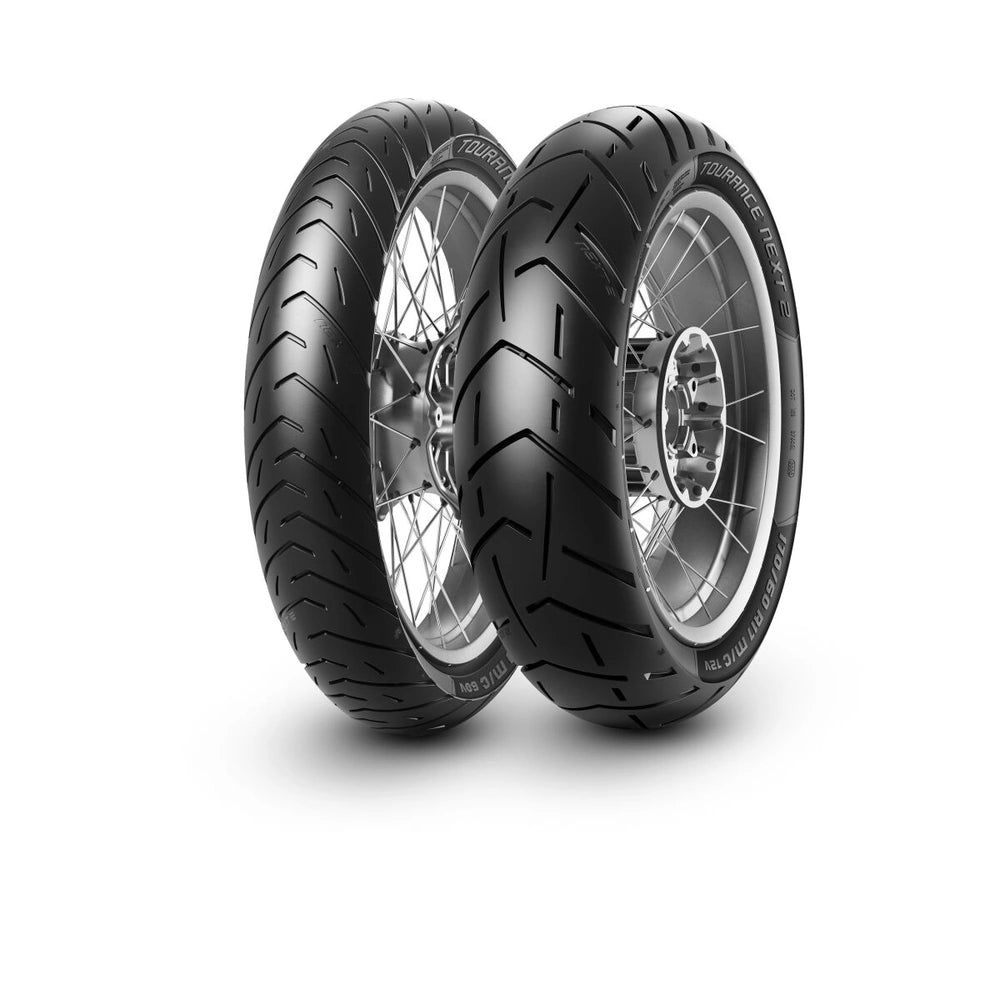 Metzeler Tourance Next 2 120/70R19 60V TL spec. B – fordæk – alternativt produktbillede med fokus på dækprofil og design.
