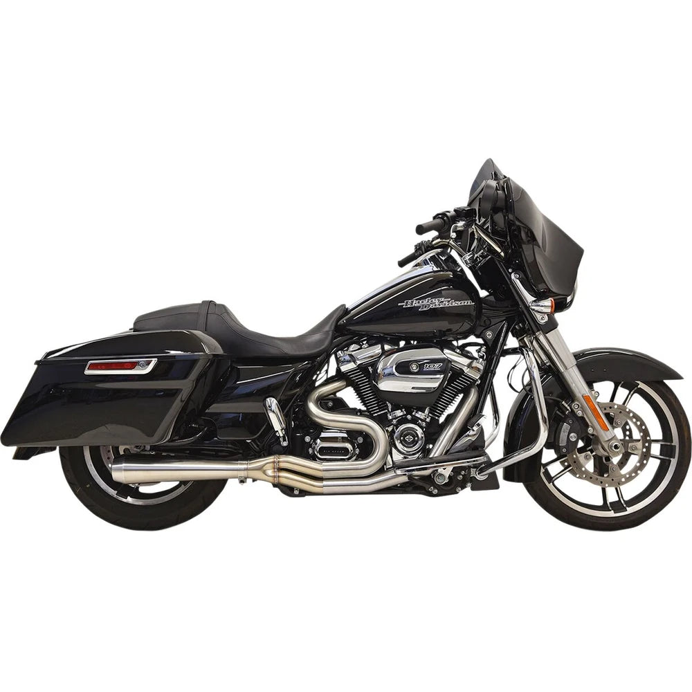 Harley-Davidson Touring (17-25) Road Rage III 2-i-1 komplet udstødning, rå, kort – Bassani – ekstra produktvisning 2 med fokus på design og detaljer