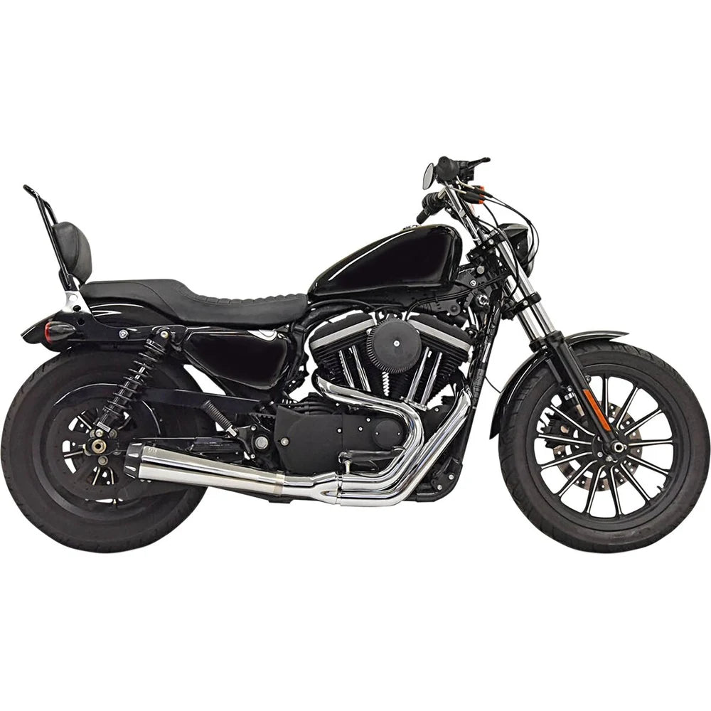 Harley-Davidson Sportster (04-22) Road Rage 2-i-1 komplet udstødning, krom – Bassani