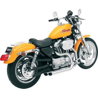 Harley-Davidson Sportster (86-03) Pro-Street komplet udstødning, krom – Bassani – ekstra produktvisning 2 med fokus på design og detaljer