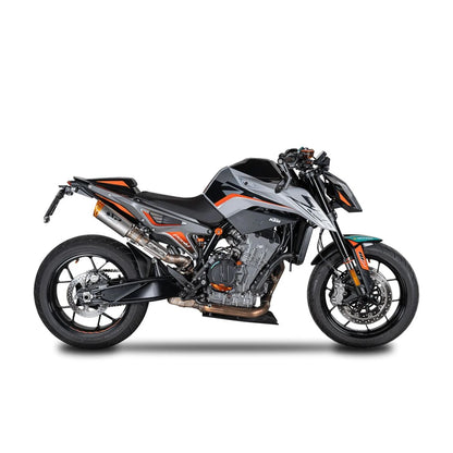 KTM 790/890 Duke (18-24) Dyno slip-on, titanium – Spark – produktdetalje fra alternativ vinkel, billede 3