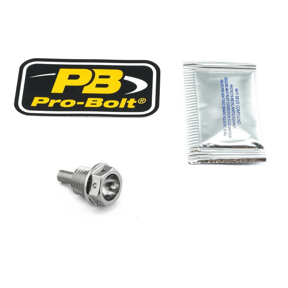 Magnetisk olieaftapningsbolt, M14 x 1.50 x 15 mm – 7075-T6 aluminium, blå, ALSUMP1412MAG – Pro-Bolt