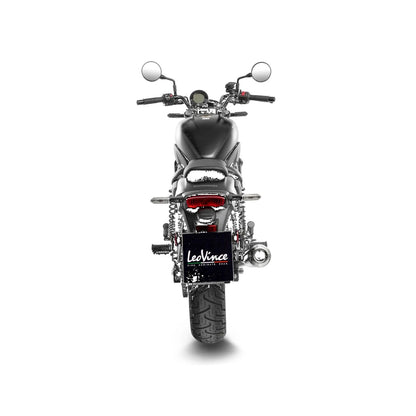Kawasaki ELIMINATOR 500 (24-26) LeoVince Classic Racer slip-on – rustfri – ekstra produktvisning af lyddæmper, finish og detaljer 2