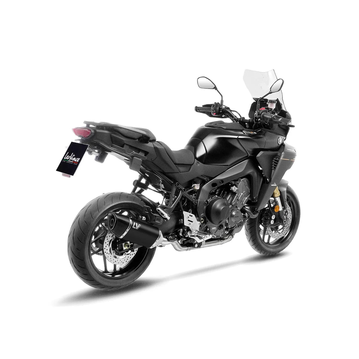 Yamaha Tracer 9 (25-26) LeoVince LV-14 R komplet udstødning – rustfri – mat sort – ekstra produktvisning af udstødningssystem, design og detaljer 3