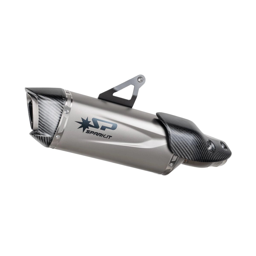 Honda XL 750 (23-26) Force Evo slip-on, titanium – Spark – fritlagt produktvisning