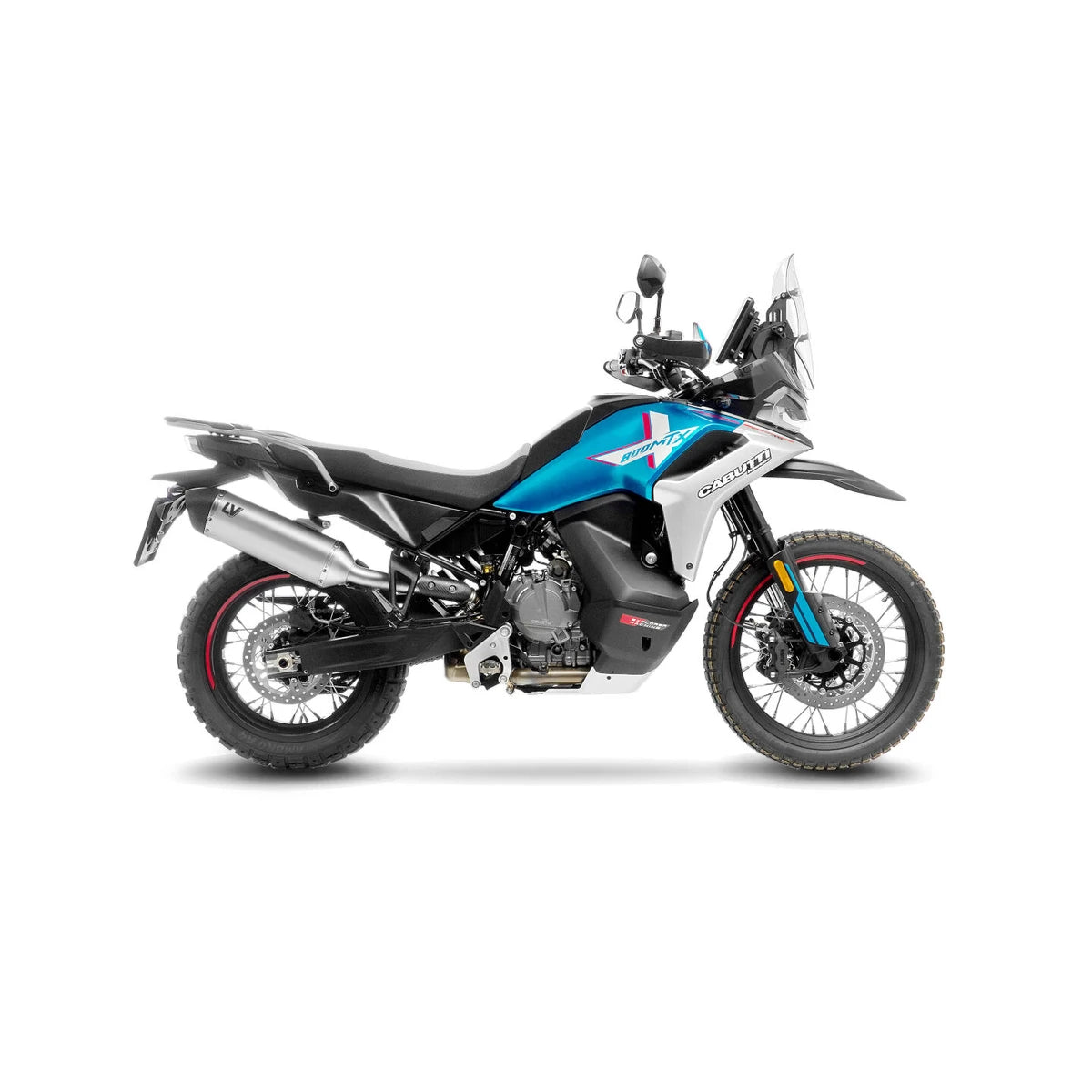 KTM 790 Adventure (19-26) m.fl. LeoVince LV-14 slip-on – titanium – ekstra produktvisning af lyddæmper, finish og detaljer 4