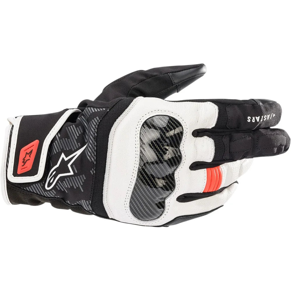 MC handsker SMX Z Drystar®, herre – Sort/Fluorescerende rød/Hvid, str. 2XL fra Alpinestars – primært produktbillede