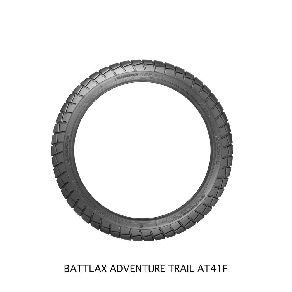 Bridgestone Battlax Adventure Trail AT41 110/80R19 59V TL – fordæk – originalt Bridgestone fordæk med sikre vejegenskaber og råt adventure-look. Køb hos Mo2parts. Produktbillede 3.