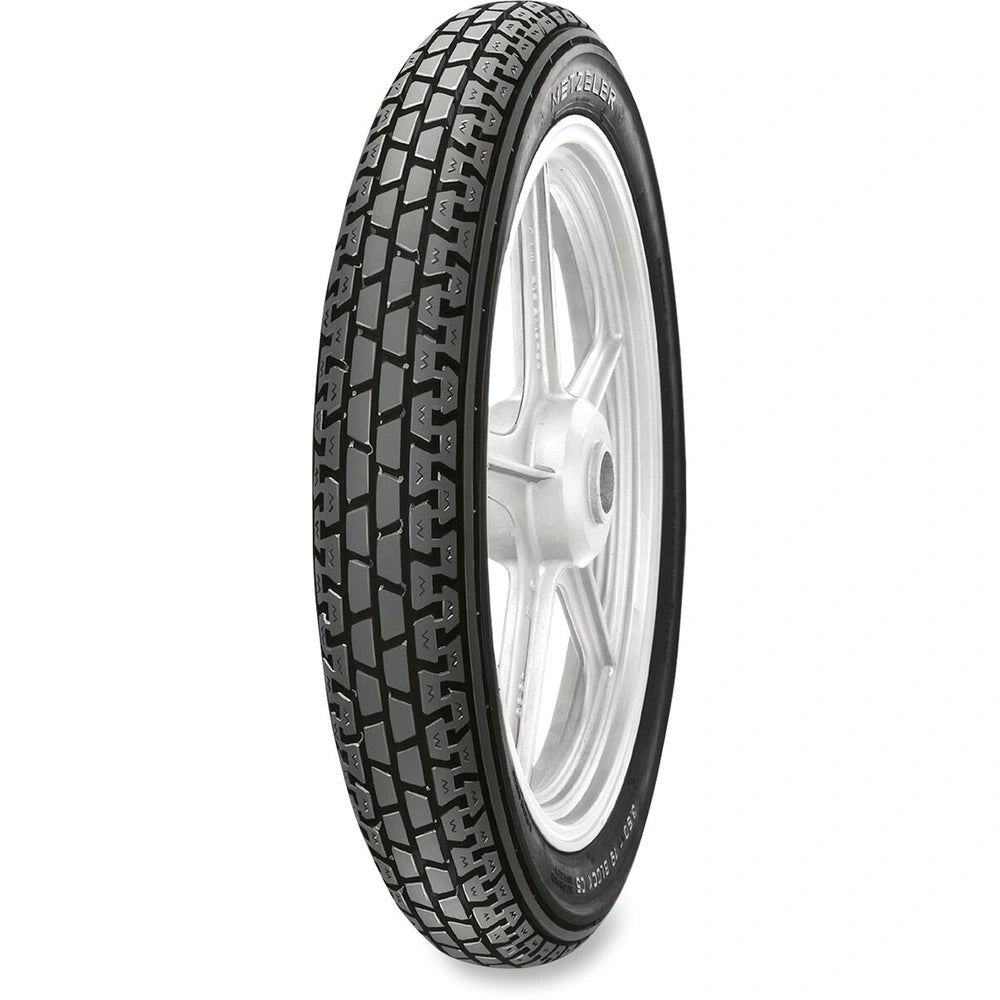 Metzeler Block C 4.00-18 64H TT spec. C – for-/bagdæk – originalt Metzeler MC-dæk med klassisk profil, stabilitet og forudsigelig kørefølelse.