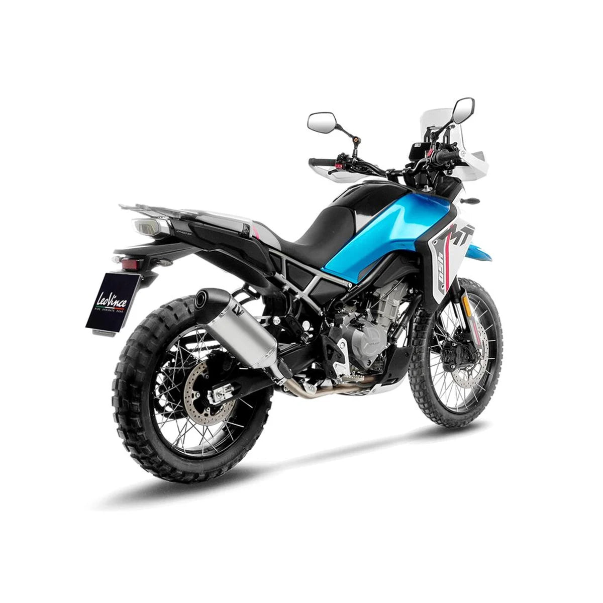 CFMOTO MT 450 (24-26) LeoVince LV-14 slip-on – rustfri – godkendt – titanium-look – ekstra produktvisning af lyddæmper, finish og detaljer 5