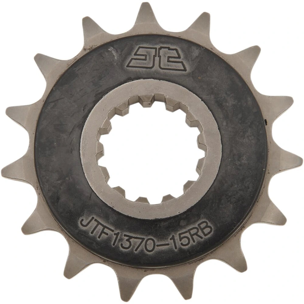 Fortandhjul 15T, 525 – stål, gummidæmpet, JTF1370.15RB – JT Sprockets