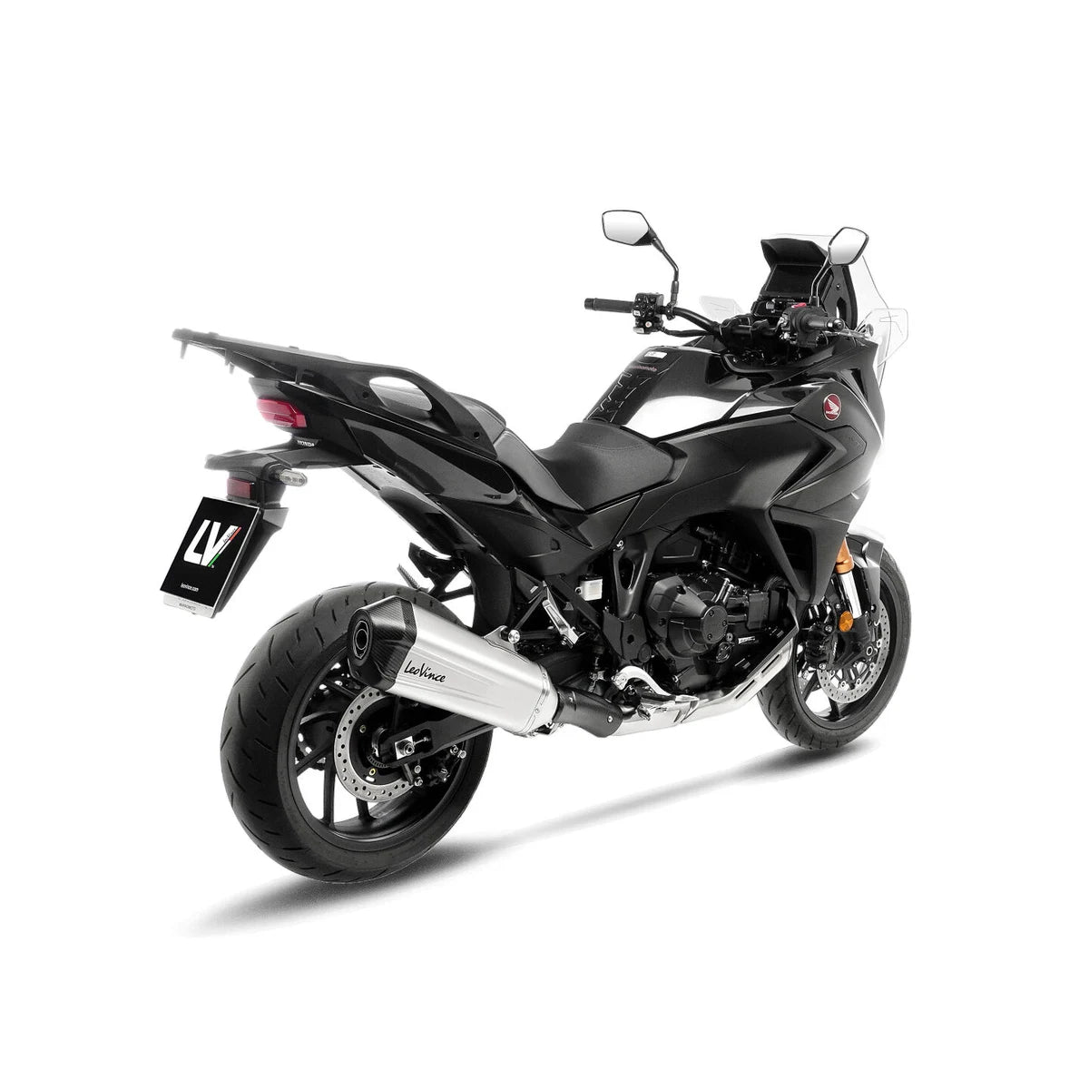 Honda NT1100 (25-26) LeoVince LV-12 R slip-on – rustfri – titanium-look – ekstra produktvisning af lyddæmper, finish og detaljer 5