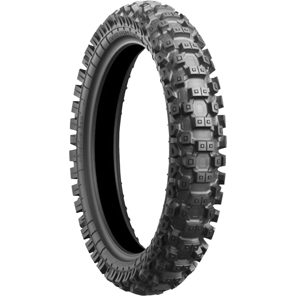 Bridgestone Battlecross X30 100/100-18 59M TT – bagdæk – originalt Bridgestone bagdæk med alsidigt MX-greb på varieret underlag. Køb hos Mo2parts.