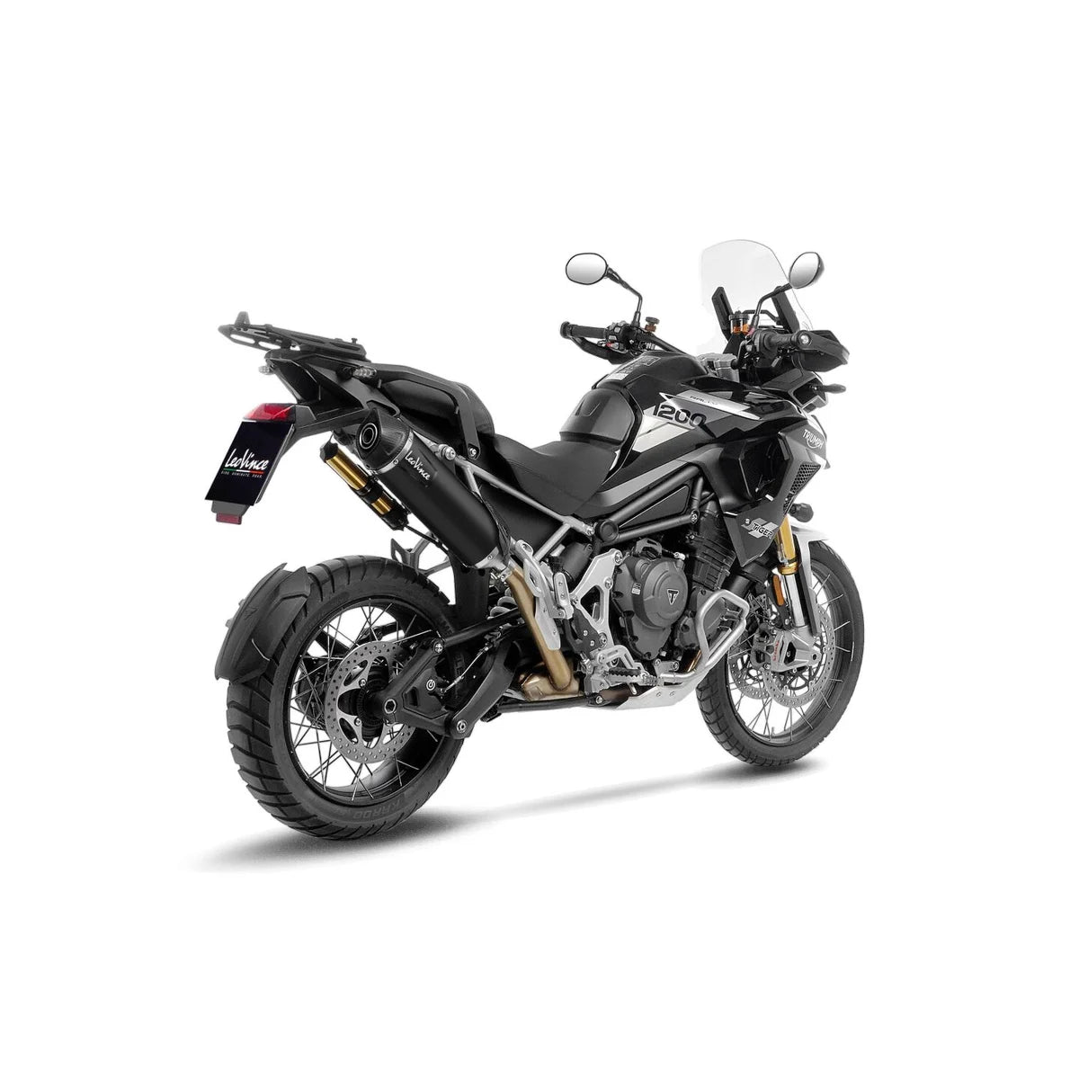 Triumph Tiger 1200 GT (22-26) LeoVince Nero slip-on – rustfri – mat sort – ekstra produktvisning af lyddæmper, finish og detaljer 5