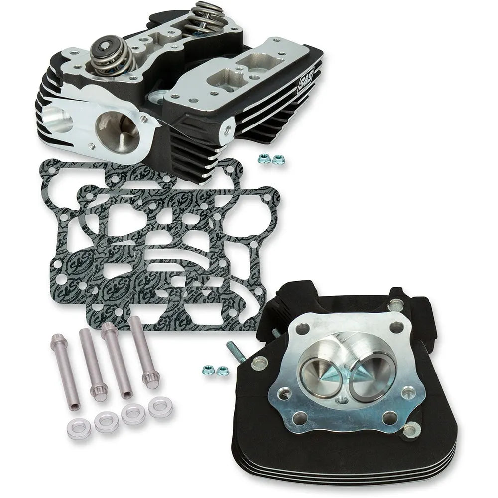 Harley-Davidson modeller (07-17) 91 cc Super Stock Cylinder Heads, Powder-Coated / Wrinkle Black – S&S Cycle