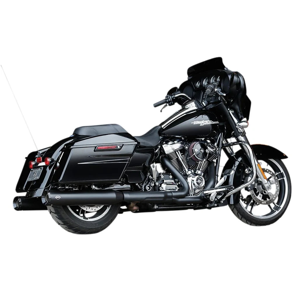 Harley-Davidson Touring (17-25) GNX Slip-On Mufflers, sort, Tuxedo Black end cap – S&S Cycle