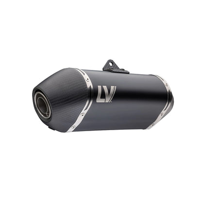 CFMOTO MT 450 (24-26) LeoVince LV-14 slip-on – rustfri – godkendt – sort – ekstra produktvisning af lyddæmper, finish og detaljer 2