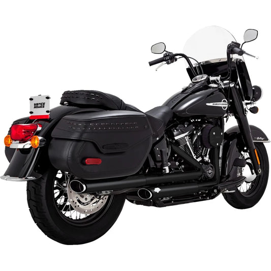 Harley-Davidson Touring (18-24) Twin Slash slip-on, sort – Vance & Hines