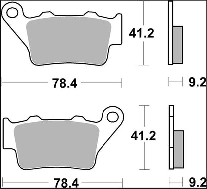 Ekstra produktbillede af BMW C 400 X 18-26 bremseklodser – Brembo XS 07082XS