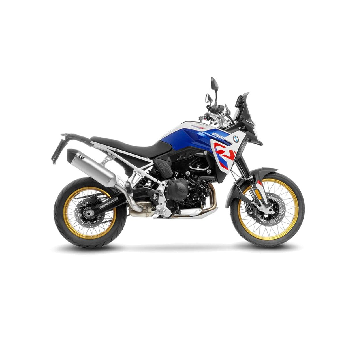 BMW F750GS (18-23) m.fl. LeoVince LV-14 slip-on – titanium – ekstra produktvisning af lyddæmper, finish og detaljer 7