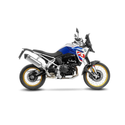 BMW F750GS (18-23) m.fl. LeoVince LV-14 slip-on – titanium – ekstra produktvisning af lyddæmper, finish og detaljer 7