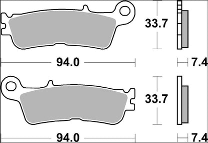 Yamaha YZ 450 F 20-27 bremseklodser – Brembo SD 07YA55SD