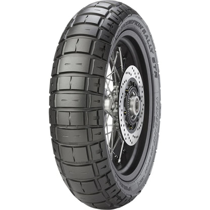Pirelli Scorpion Rally STR 180/55 R17 73V TL – bagdæk set fra siden – se profil og design på dette Pirelli bagdæk hos Mo2parts.