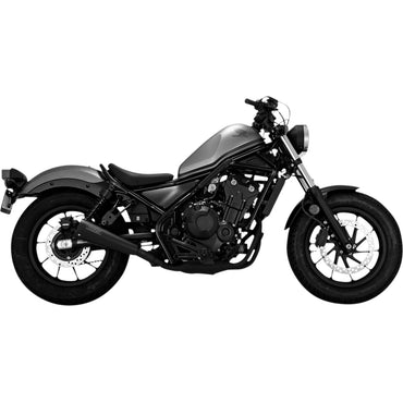 Honda Rebel (17-24) Upsweep slip-on, sort – Vance & Hines – detaljebillede af udstødning og finish 2