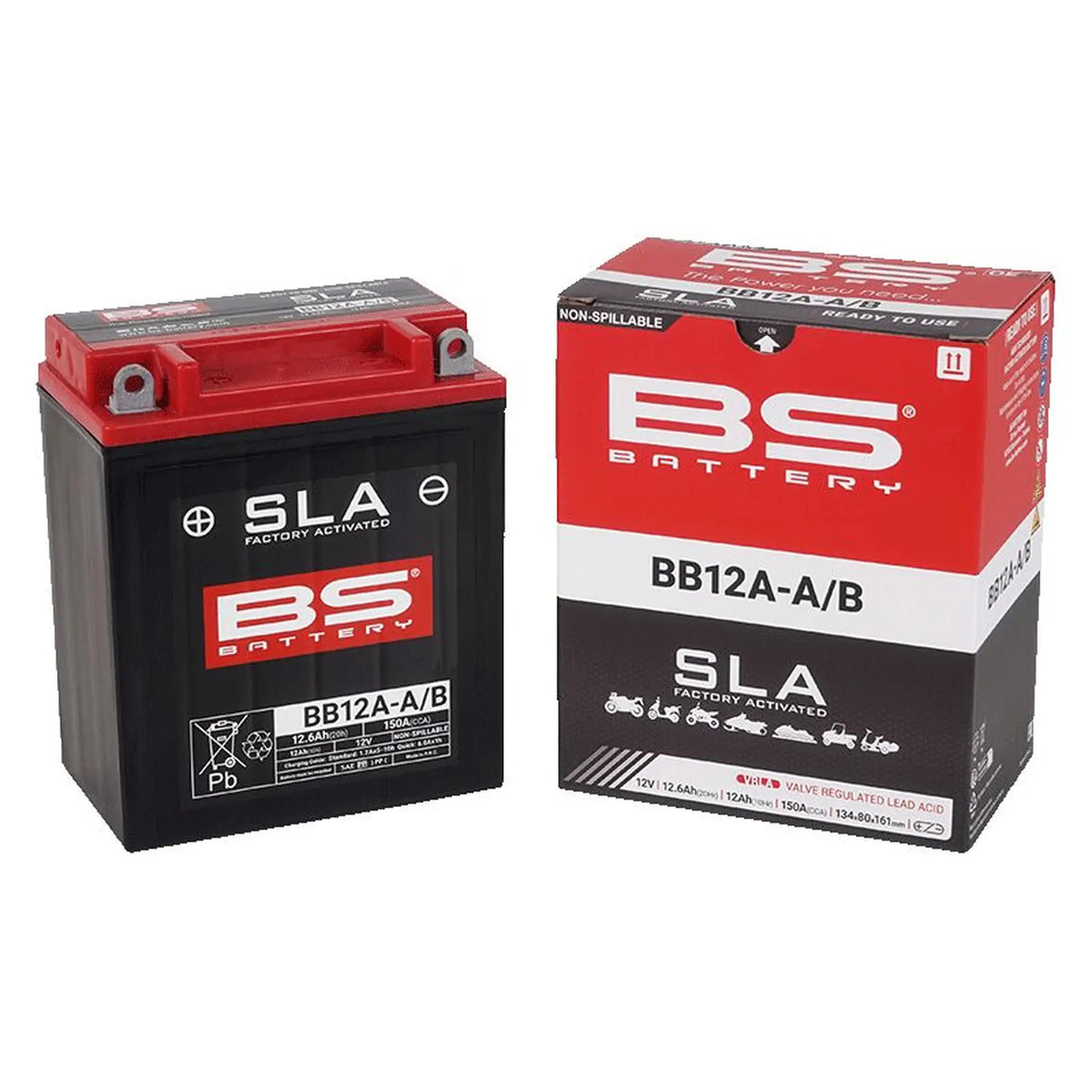BS Battery BB12A-A/B MC batteri – produktbillede 2