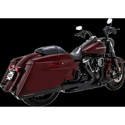Harley-Davidson Touring (17-26) Twin Slash slip-on, sort – Vance & Hines – detaljebillede af udstødning og finish 2