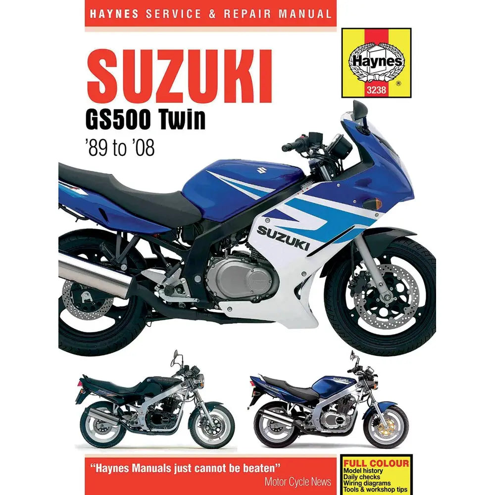 Suzuki GS500E/F (1989–2008) værkstedshåndbog – Haynes – Haynes værkstedsmanual til service og reparation