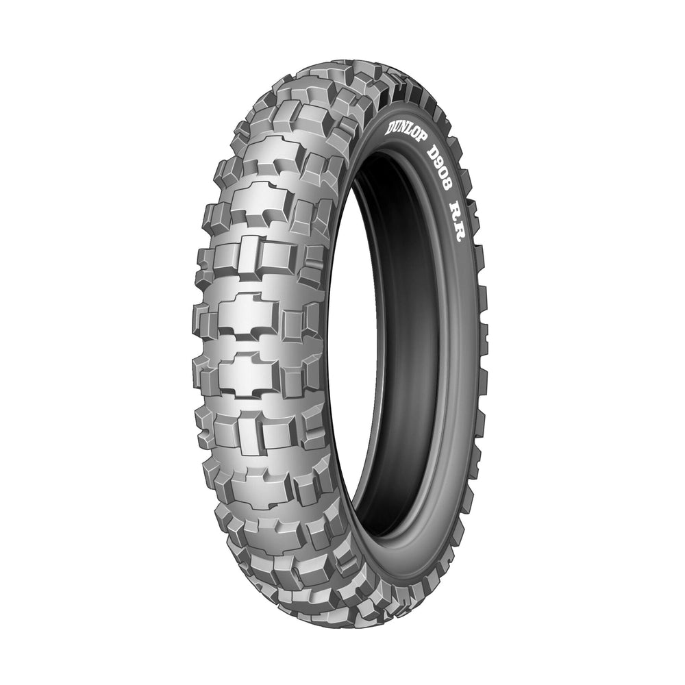 Dunlop D908RR 140/80-18 70R TT – bagdæk – originalt Dunlop bagdæk med rally-greb og høj holdbarhed. Køb hos Mo2parts.