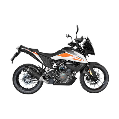 KTM 390 Adventure (20-24) LeoVince LV One EVO slip-on – rustfri – ekstra produktvisning af lyddæmper, finish og detaljer 4