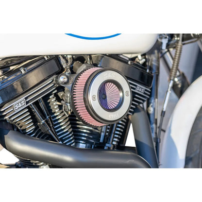 Harley-Davidson modeller (01-17) Air Stinger Stealth Air Cleaner Kit, Air Stinger / Stealth, Ring, sort / krom – S&S Cycle – produktdetalje 4